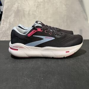 Brooks Ghost Max Shoes Womens 9 Black Blue Running Cushioned 1203951B082